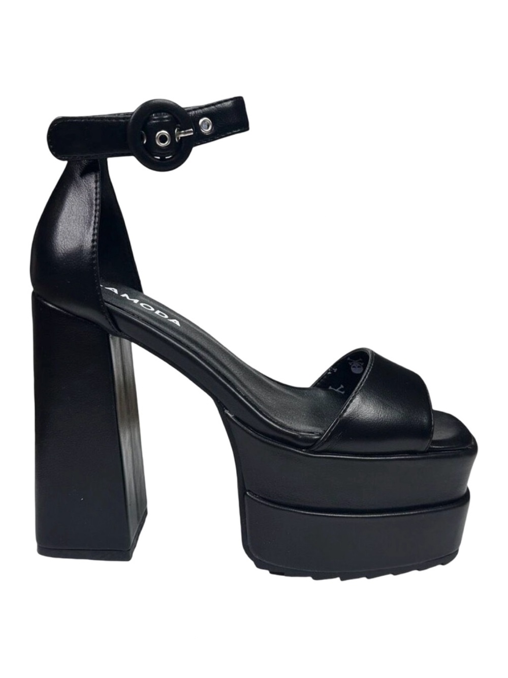 Lamoda x Dolls Kill Black Just Coz Platform Sandals - Size 9